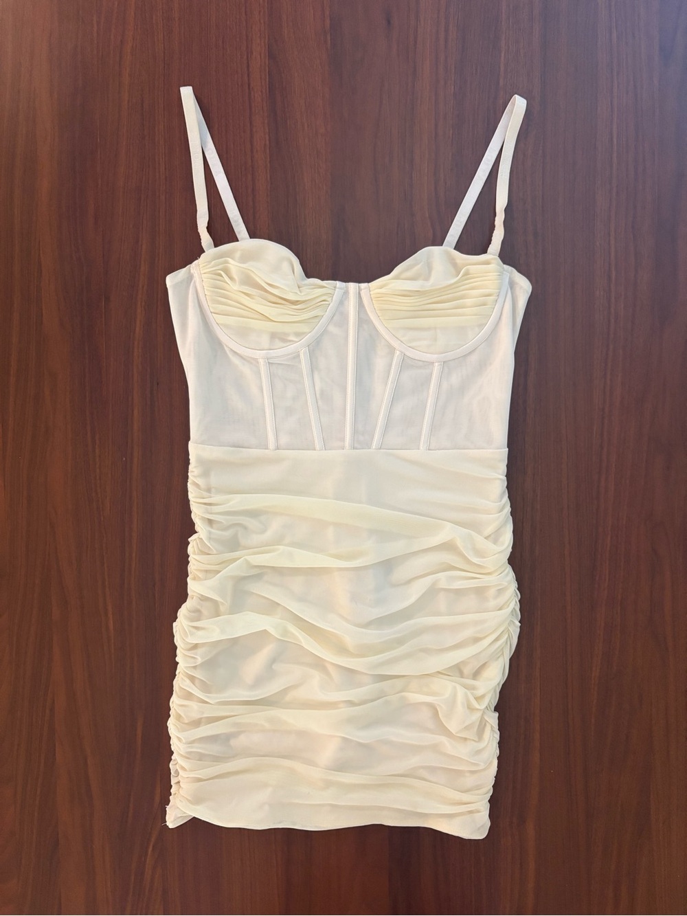 Oh Polly ruched corset mini dress